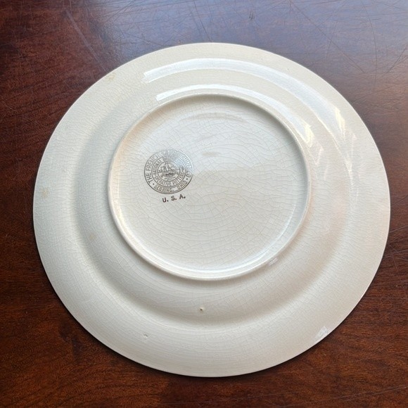 French Saxon China Co Plate Dutch Traditional Vintage Kitchen Decor Tulips - Picture 6 of 6